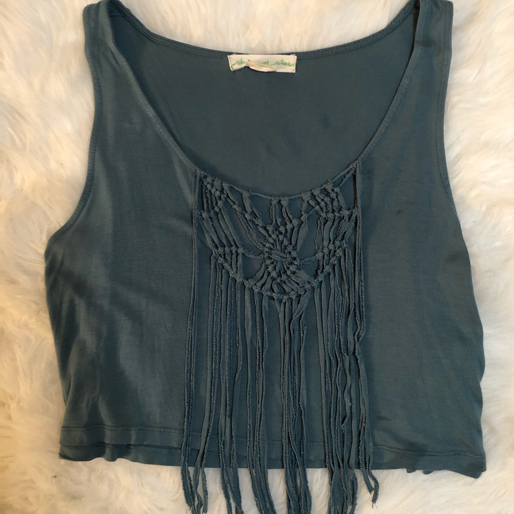 fringe crop top